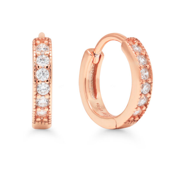 Punakullatut hopeakorvarenkaat kirkkailla kivillä