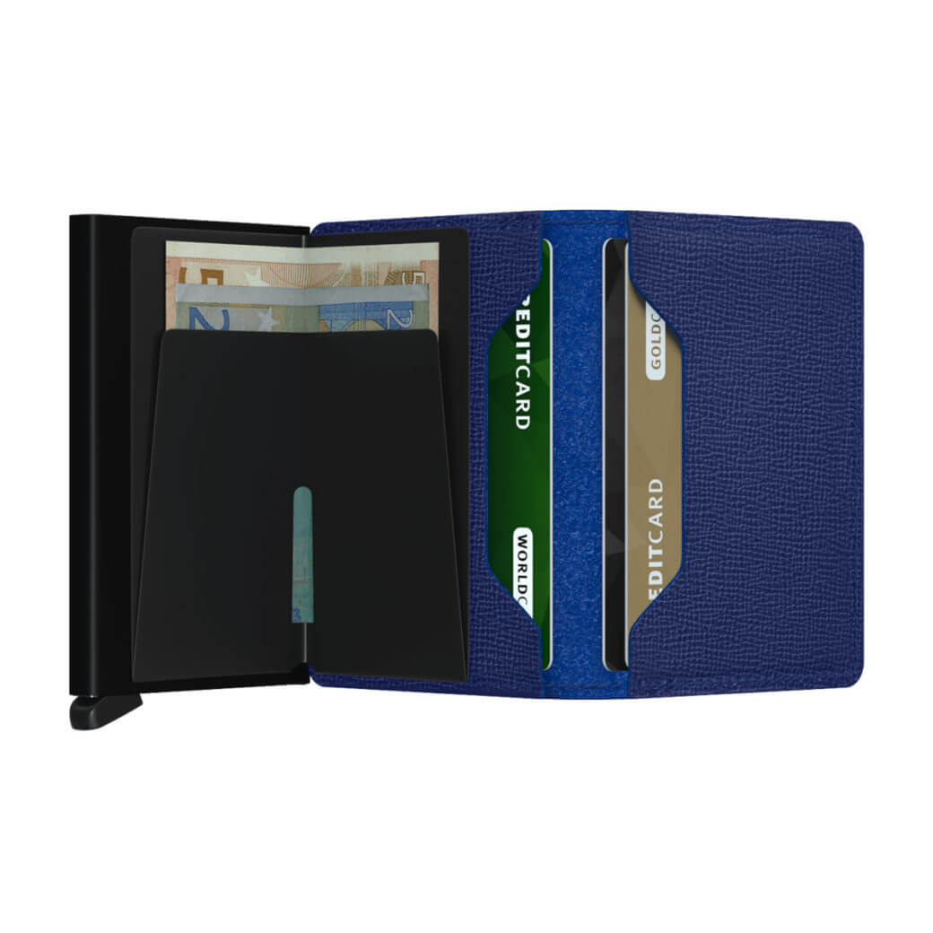 Secrid sininen-musta lompakko - Slimwallet Crisple Blue-225613