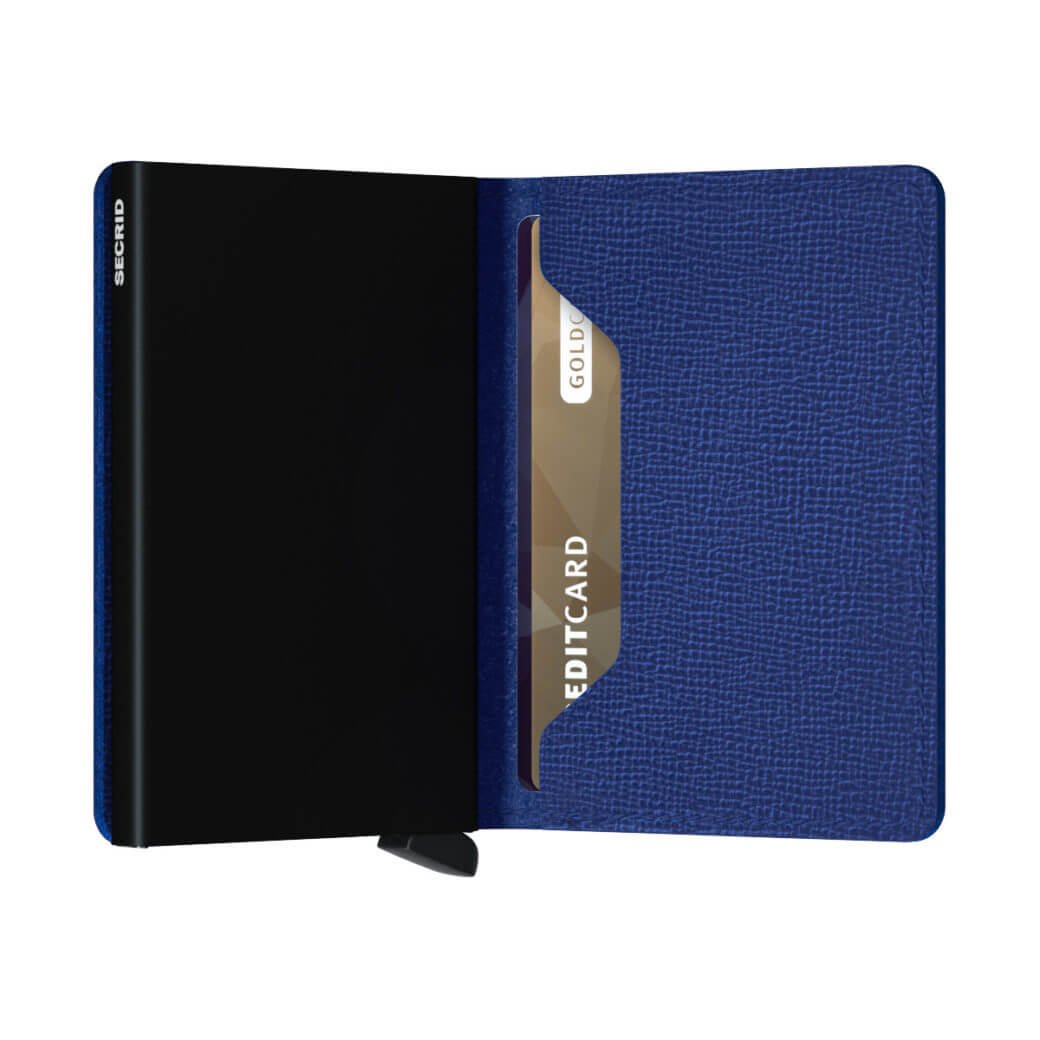 Secrid sininen-musta lompakko - Slimwallet Crisple Blue-225612