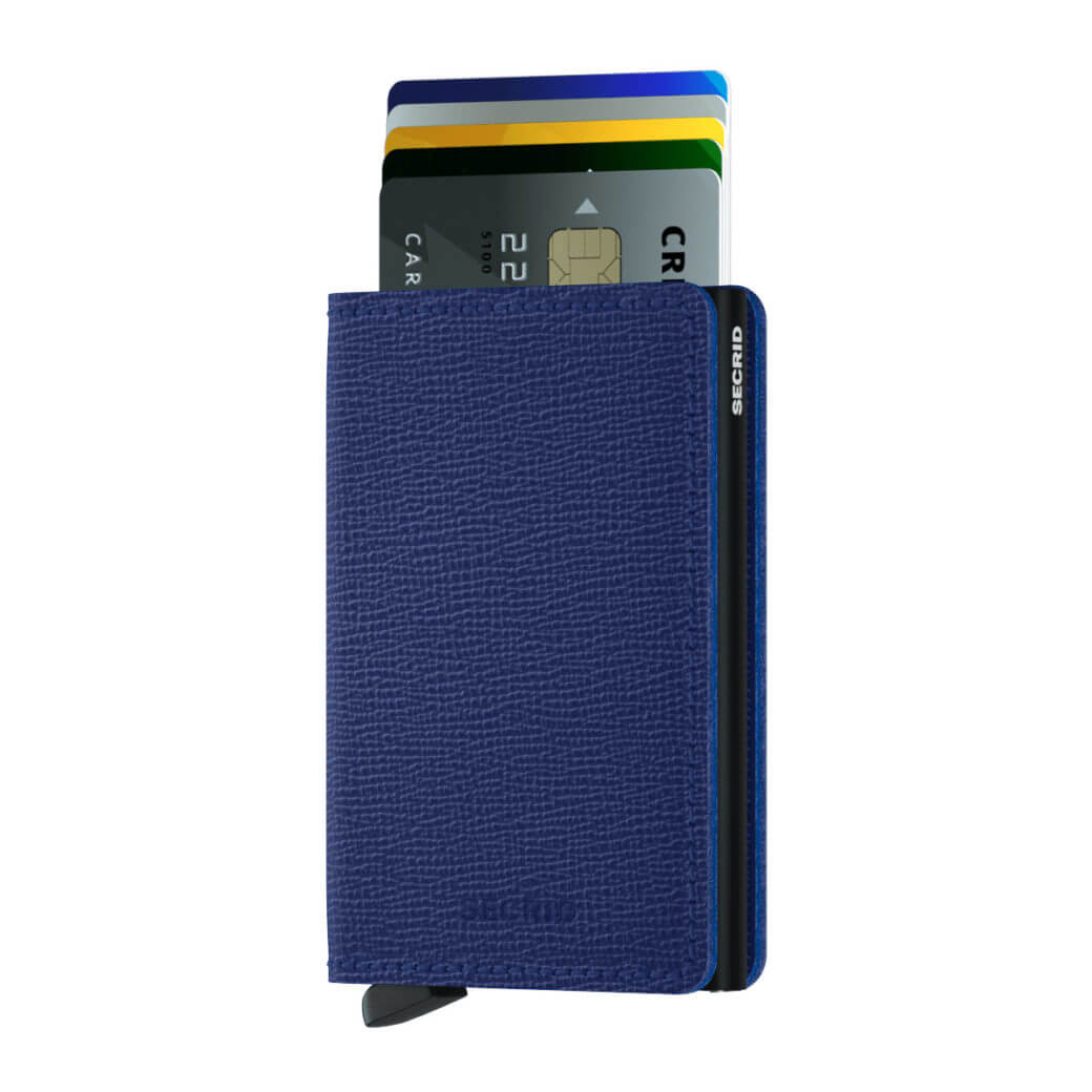 Secrid sininen-musta lompakko - Slimwallet Crisple Blue-225611
