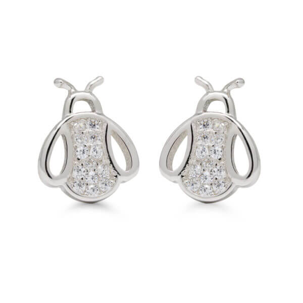 Hopeanappikorvakorut kärpänen