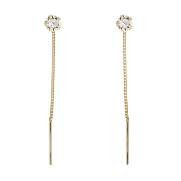 Kultaiset ketjukorvakorut kirkas 23-1029Z