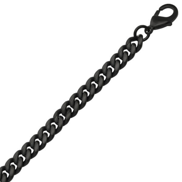 Teräsranneketju musta SSB-8405BK, 10mm leveä