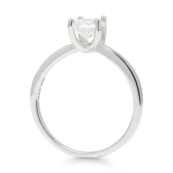 Yksikivinen hopeasormus