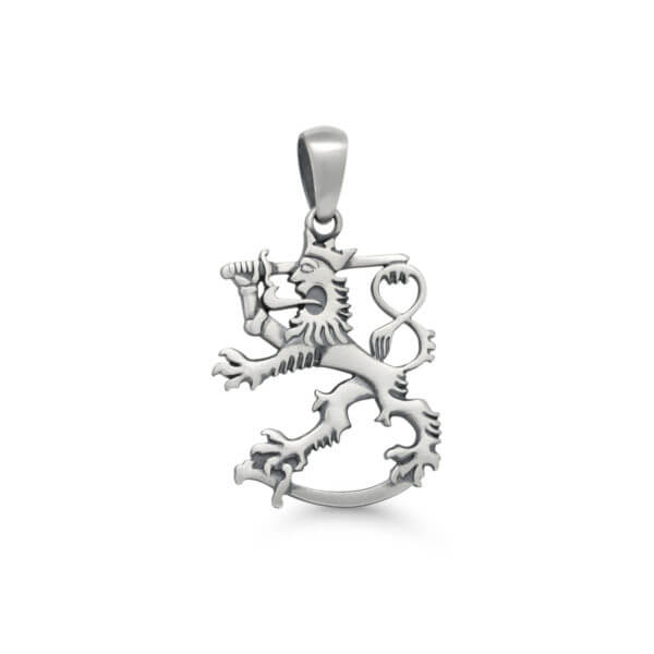 Hopeariipus oksidoitu suomileijona 20mm SLR-20X