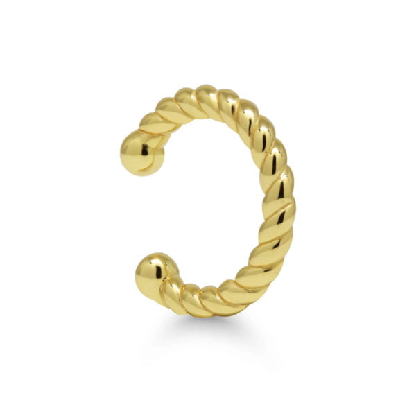 Kullattu rustokorvakoru - ear cuff
