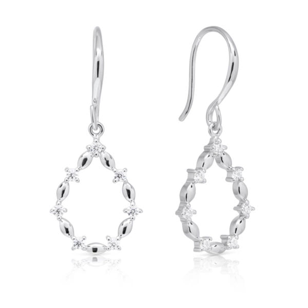 beat of love korvakorut hopea zirkoni koukku