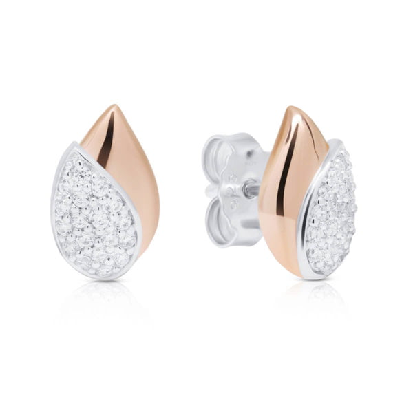 beat of love korvakorut hopea ruusukulta zirkoni pisara