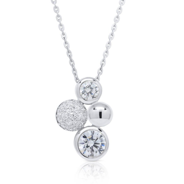 beat of love kaulakoru riipus hopea zirkoni