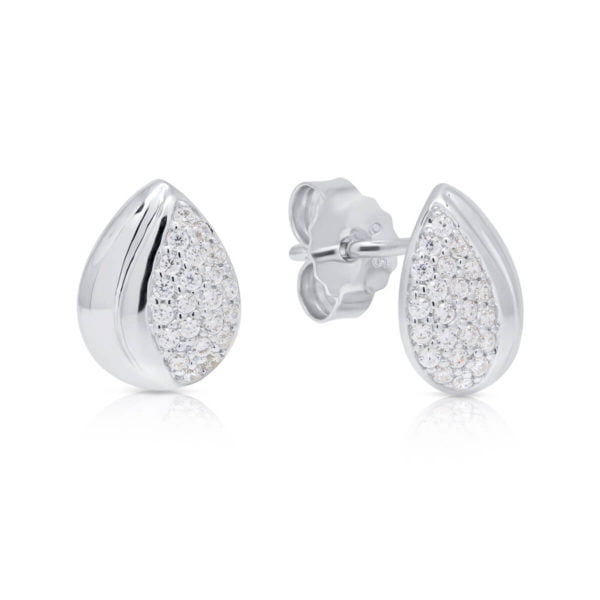 beat of love korvakorut hopea zirkoni pisara