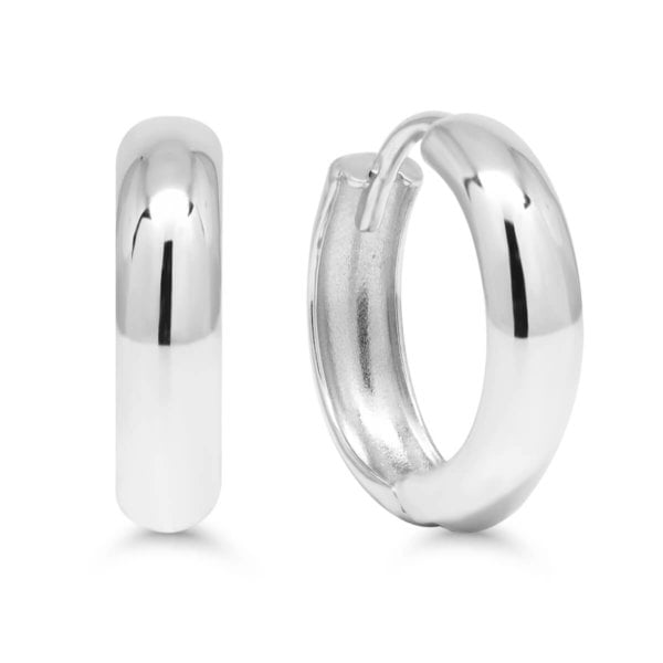 Valkokultaiset puolipöyreät saranakorvarenkaat 3,5mm x 13mm