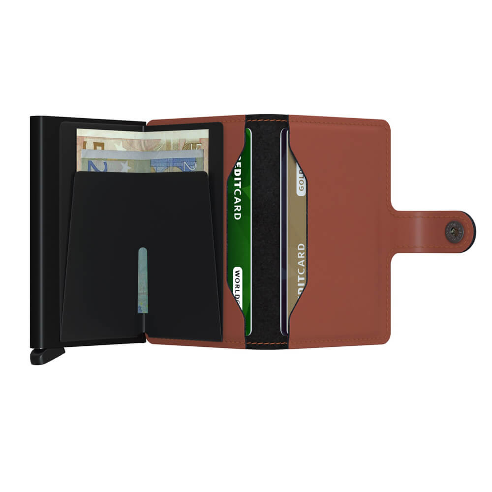Secrid ruskea matta lompakko - Miniwallet Matte Brick Black-230166