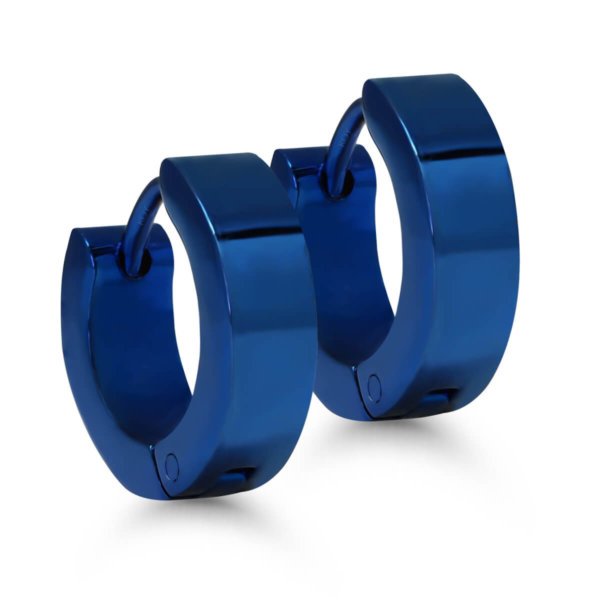 Ace of Spades saranalliset teräskorvakorut sininen 4x13mm