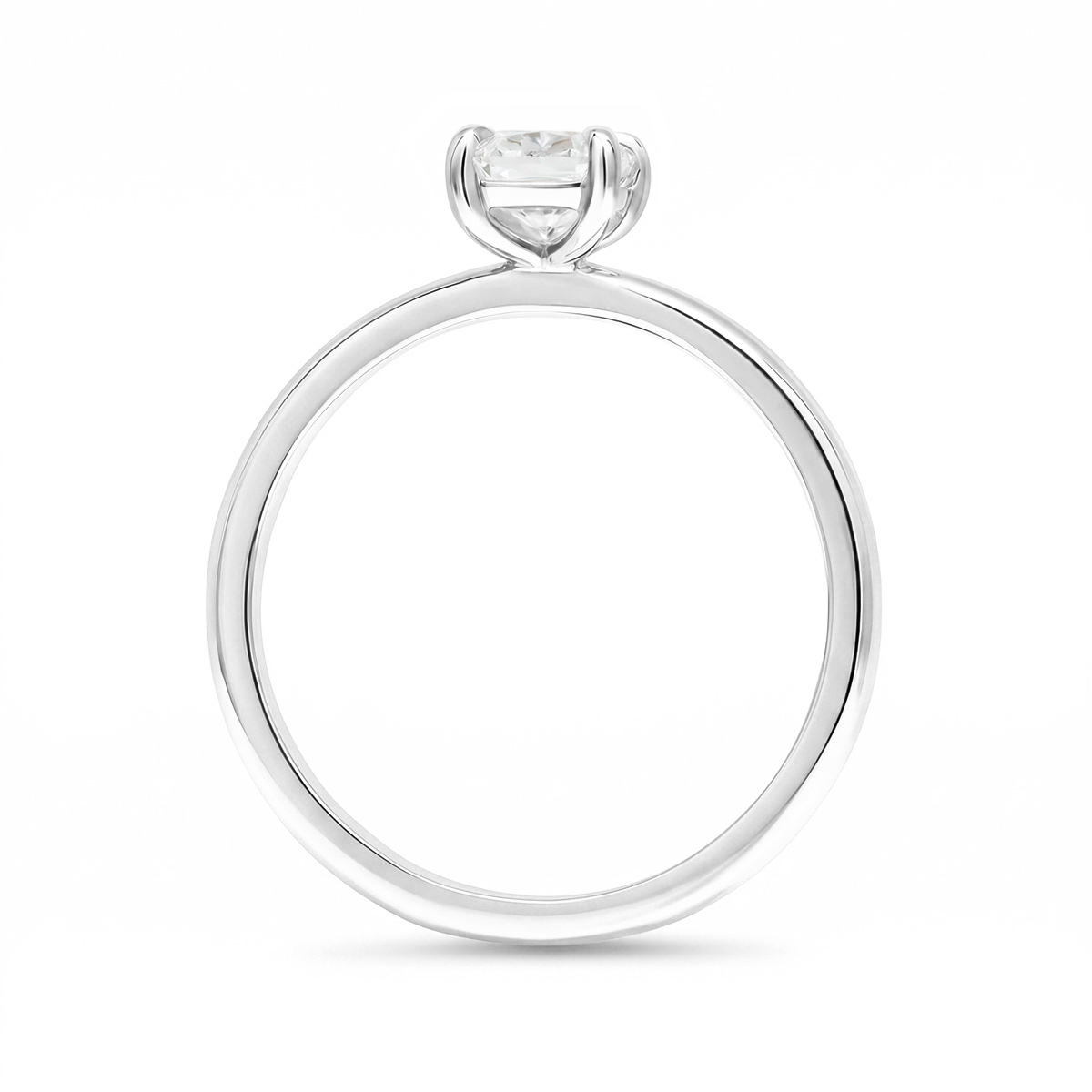Beat of Love - Created Diamonds AURORA ovaali solitaire 0.75 G/VS timanttisormus valkokultaa - Image 2