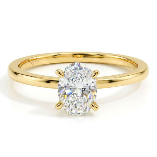 Beat of Love AURORA 0.75ct labratimanttisormus keltakultaa