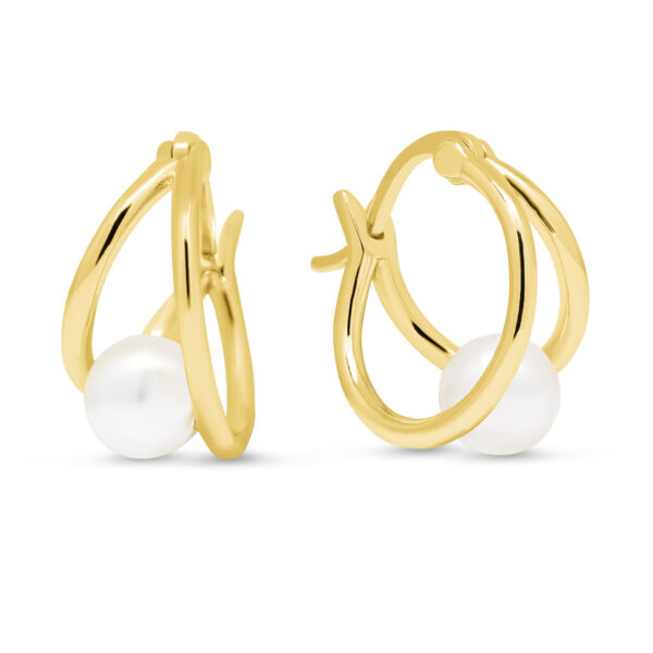 Rengaskorvakorut helmeellä E-3402PG