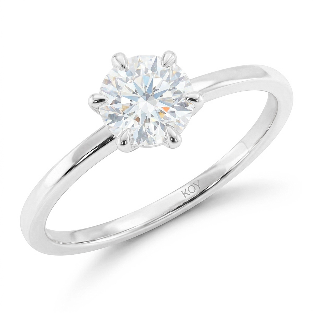 Beat of Love - Created Diamonds TESSA pyöreä solitaire valkokultaa 1.00ct D-F/VVS - Image 3