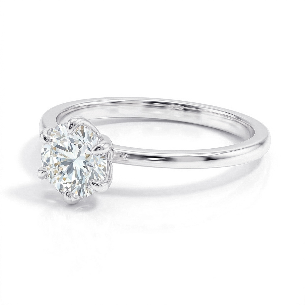 Beat of Love - Created Diamonds TESSA pyöreä solitaire valkokultaa 1.00ct D-F/VVS - Image 4