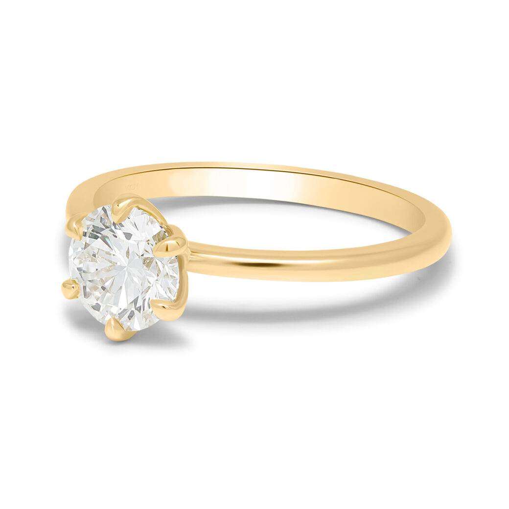 Beat of Love - Created Diamonds TESSA pyöreä solitaire keltakultaa 1.00ct D-F/VVS - Image 3