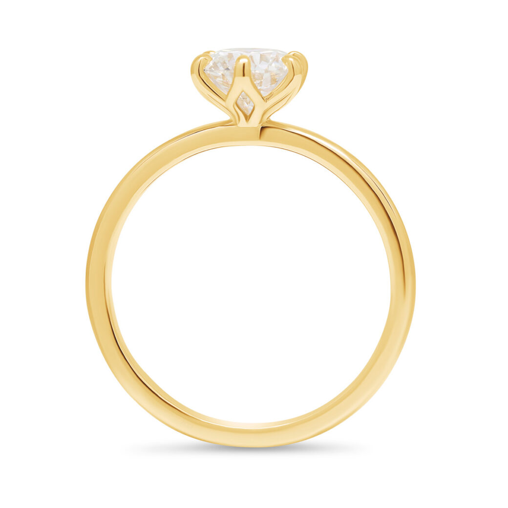Beat of Love - Created Diamonds TESSA pyöreä solitaire keltakultaa 1.00ct D-F/VVS - Image 2
