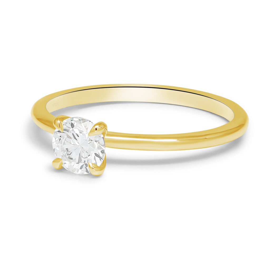Beat of Love - Created Diamonds STELLA pyöreä solitaire keltakultaa 0.50ct D-F/VVS - Image 3
