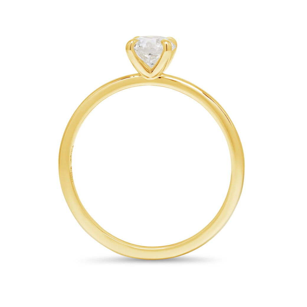 Beat of Love - Created Diamonds STELLA pyöreä solitaire keltakultaa 0.50ct D-F/VVS - Image 2