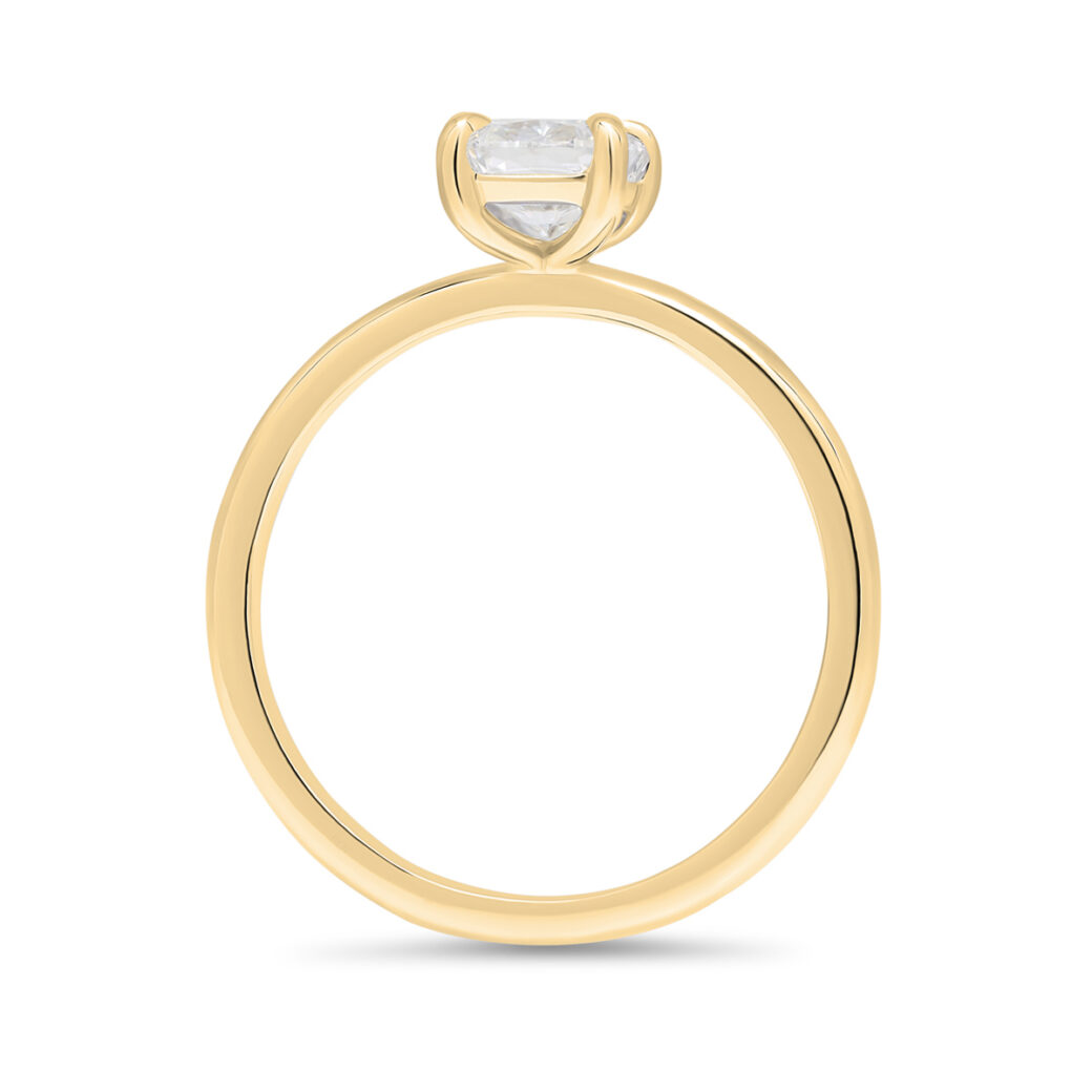 Beat of Love - Created Diamonds ALEXANDRA keltakulta Cushion 1.00ct D-F/VVS - Image 2