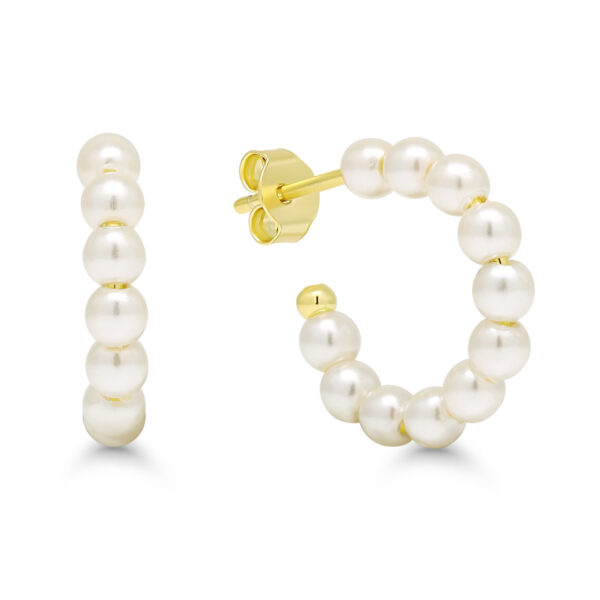 Kullatut renkaat helmi tappi