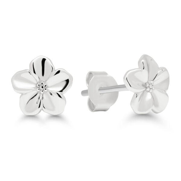 Hopeakorvakorut kukka kiiltävä pinta