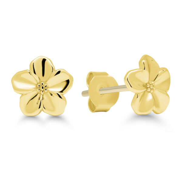 Hopeakorvakorut kukka kullattu