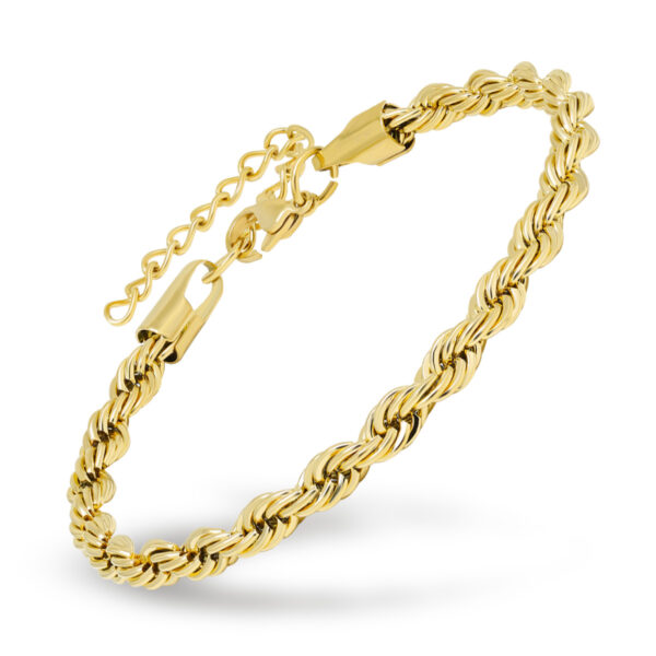 Kullattu teräsranneketju cordell 5mm 20+5cm