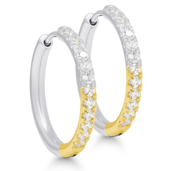 Teräskorvarenkaat zirkoneilla kaksivärinen