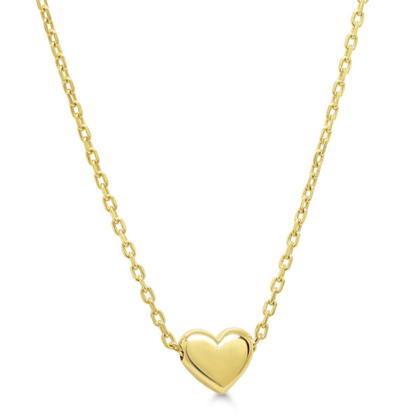 Kultainen sydänkaulakoru 9K keltakultaa