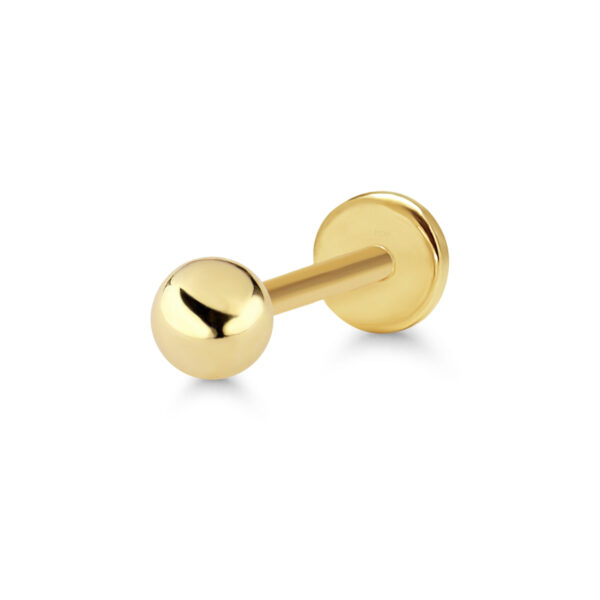 Labret lävistyskoru 9K keltakultaa