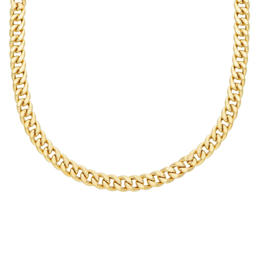 14K ontto panssari kaulaketju miehelle 4,25mm leveä