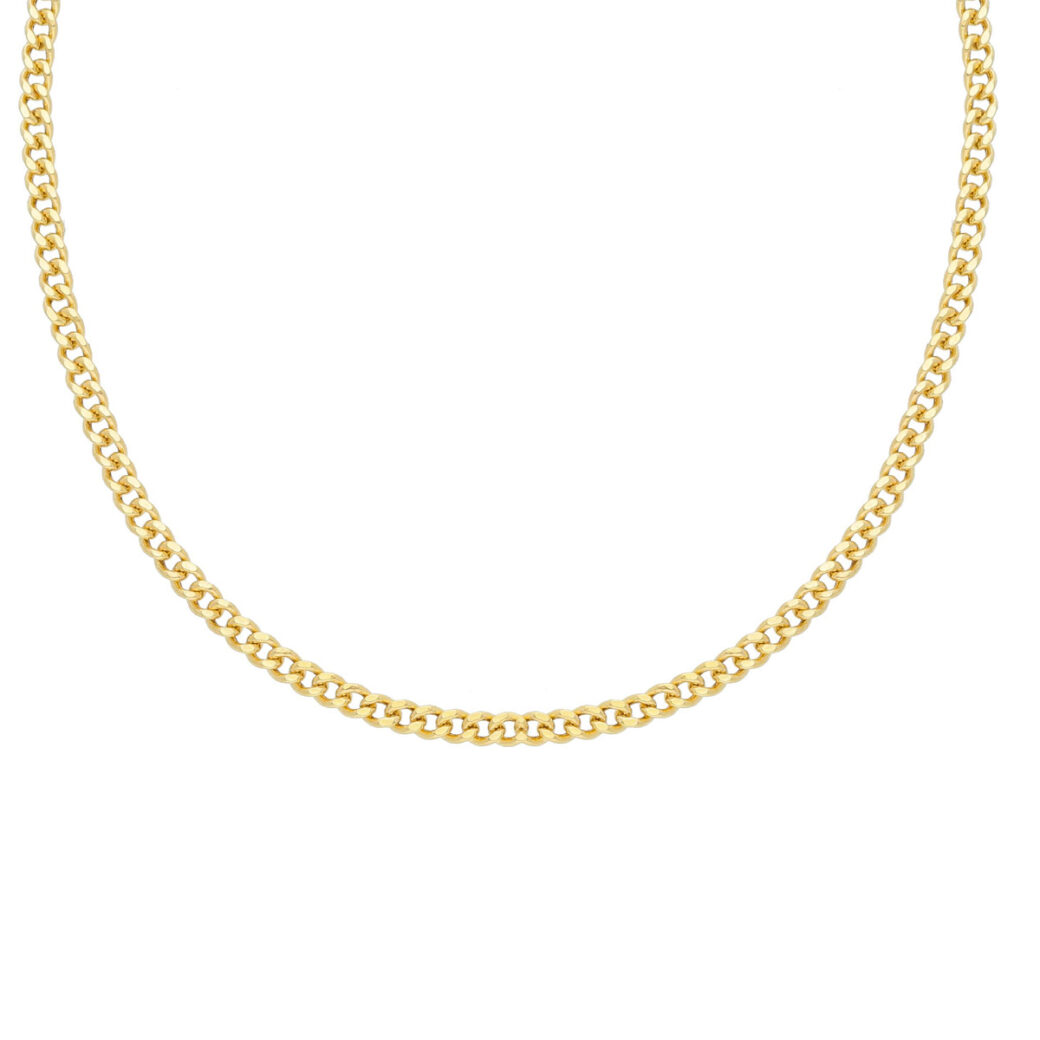 14K kultainen ontto panssariketju 2,0mm leveä