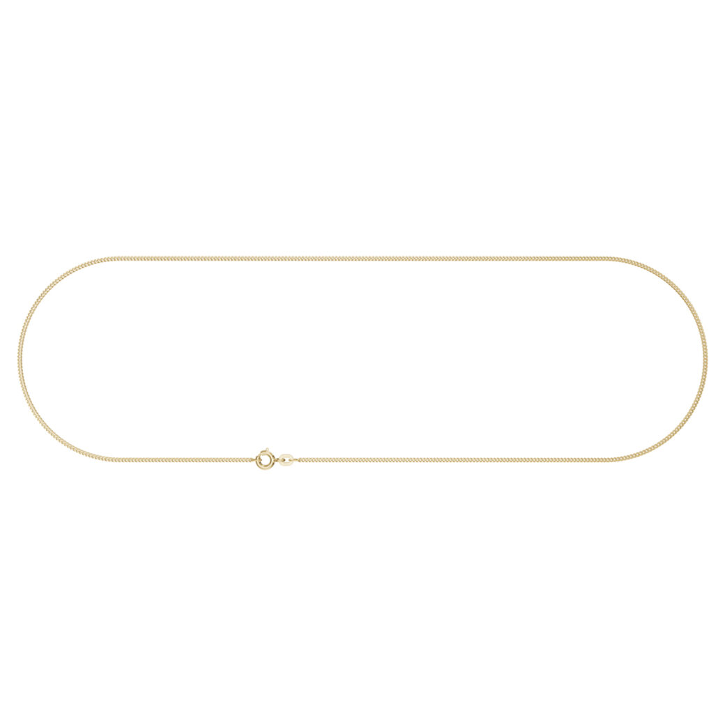 14K keltakultaketju - panssari 1,2mm - Image 3