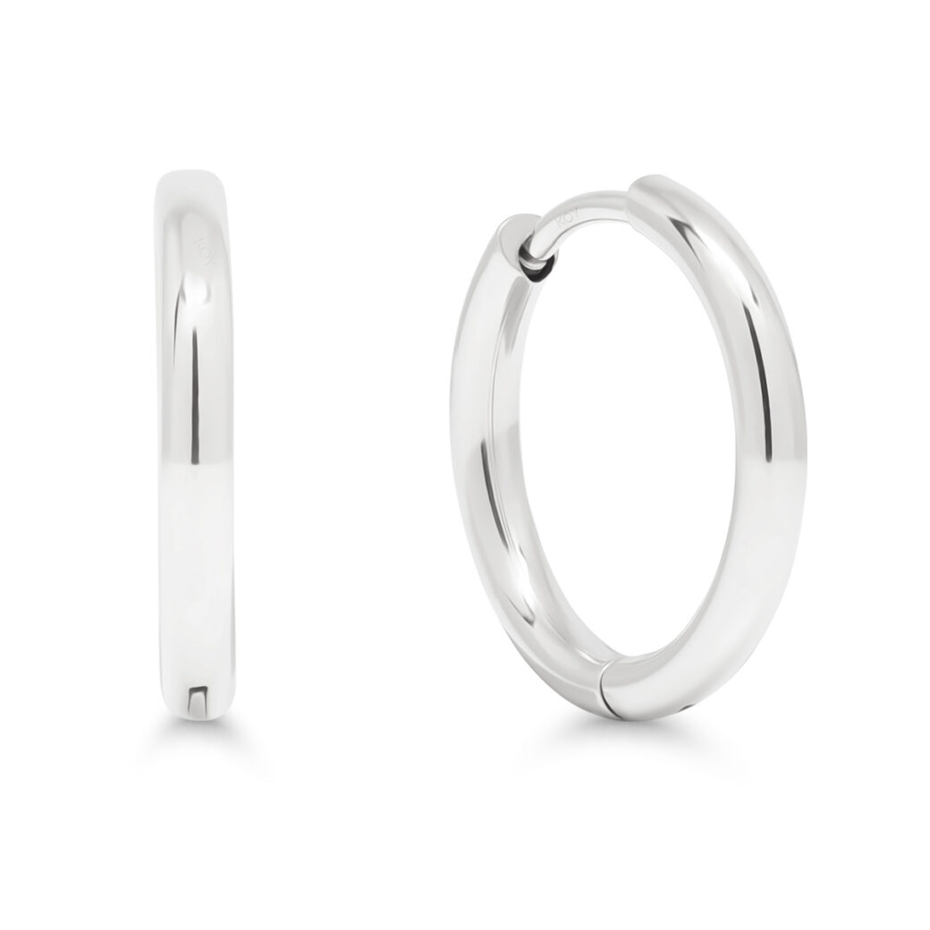 Hopeoidut teräskorvarenkaat 16mm