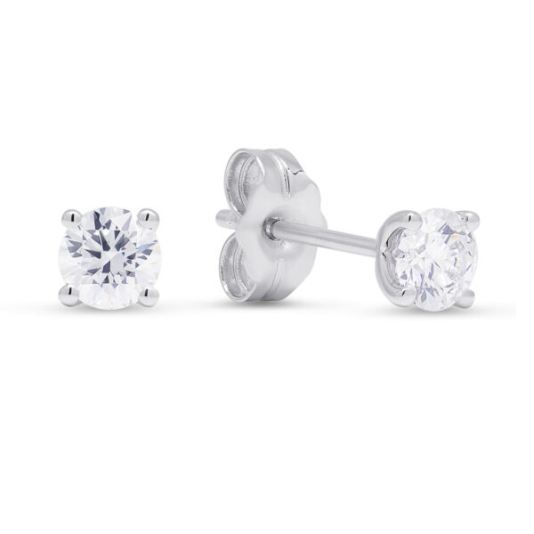 ½ karaatin laboratoriotimantti korvakorut 14k valkokultaa
