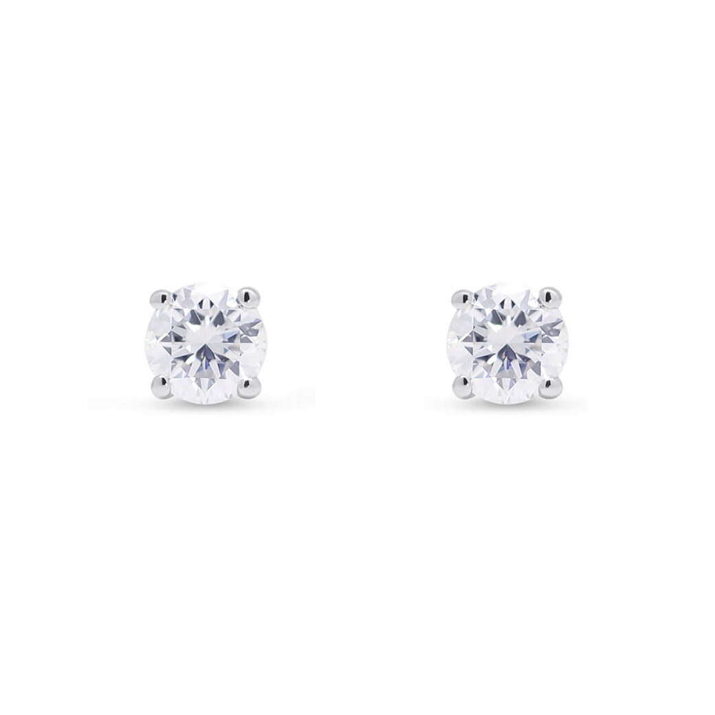 Beat of Love - Created Diamonds ATHENA valkokultakorvakorut yht. 0.34ct laboratoriotimanteilla - Image 2