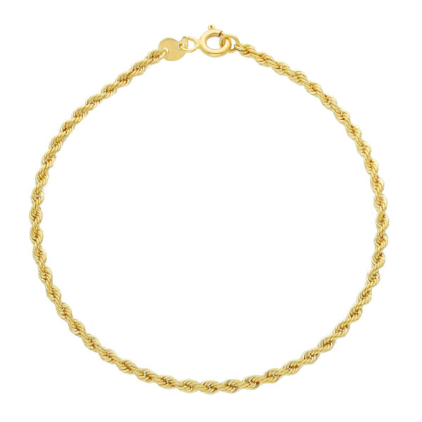 9k kultainen kapea Cordell ranneketju