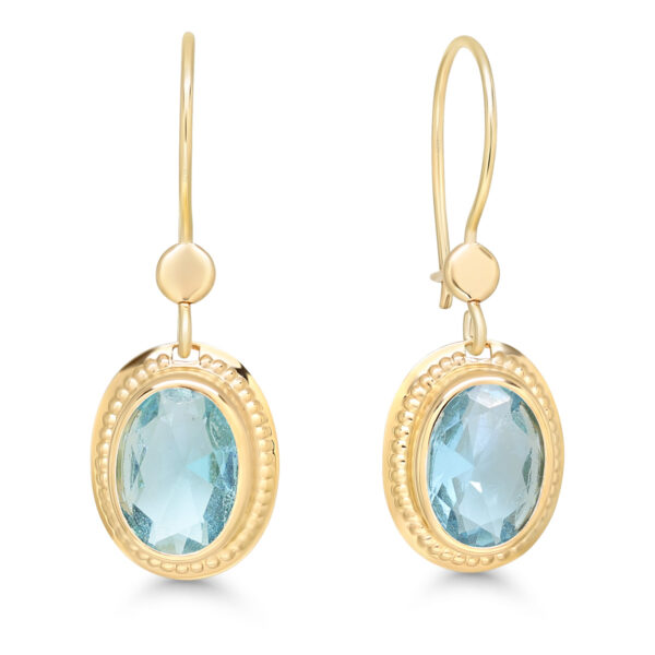 Roikkuvat kultakorvakorut 23-1040aqua