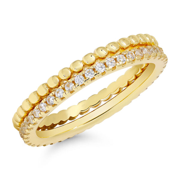 Hopeasormus kullattu zirkoneilla R-2046ZG