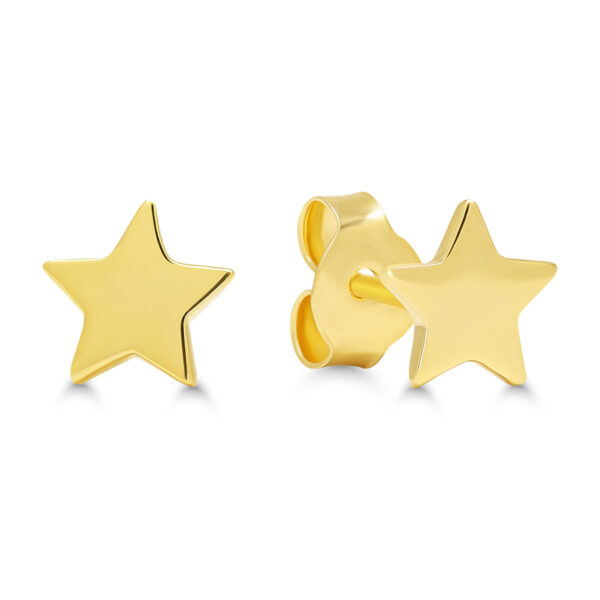 Tähti hopeakorvakorut kullattu