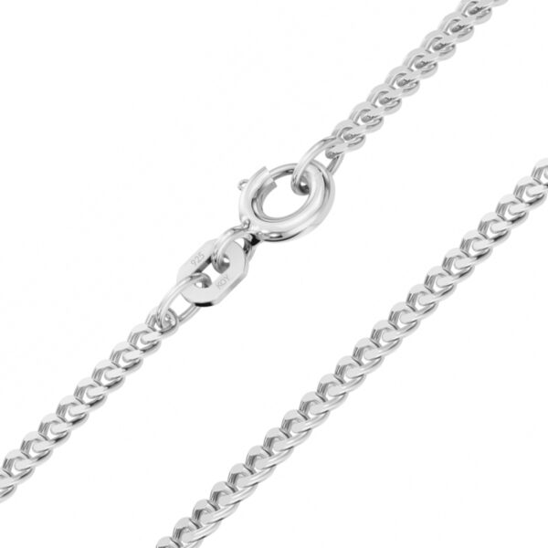 Hopeaketju panssari 2,5mm leveä
